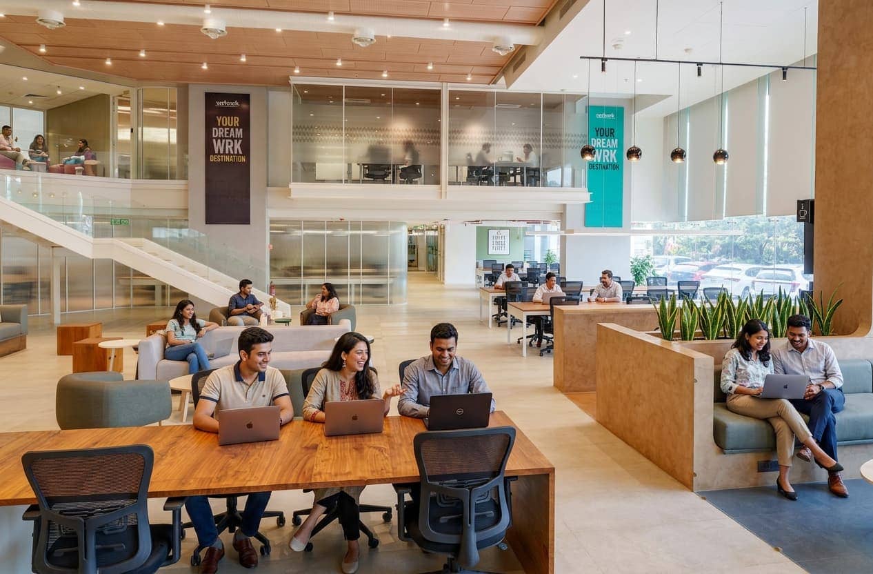 A wrkwrk workspace, with the community team on hand
